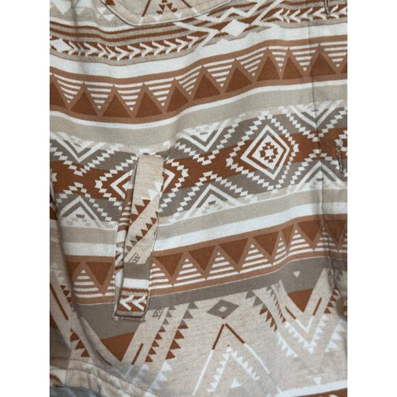 C&C California Shacket Women's Size XS Aztec Fleece Grey Tan White Button-Up - Picture 2 of 6